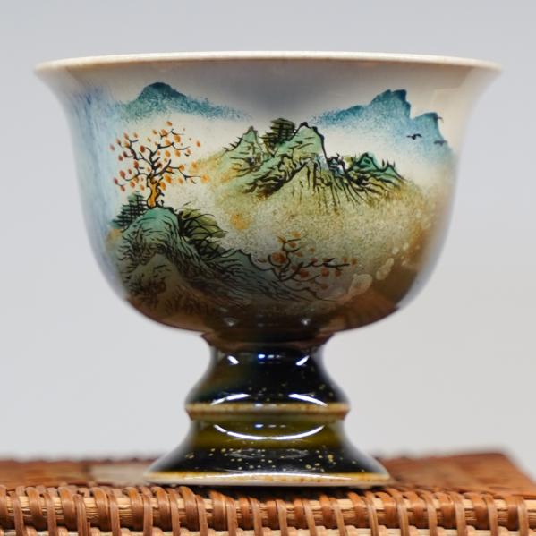 Пиала «Воды и горы 144» Цзиндэчжэнь керамика 95 мл Пиала «Воды и горы 144» Цзиндэчжэнь керамика 95 мл фото
