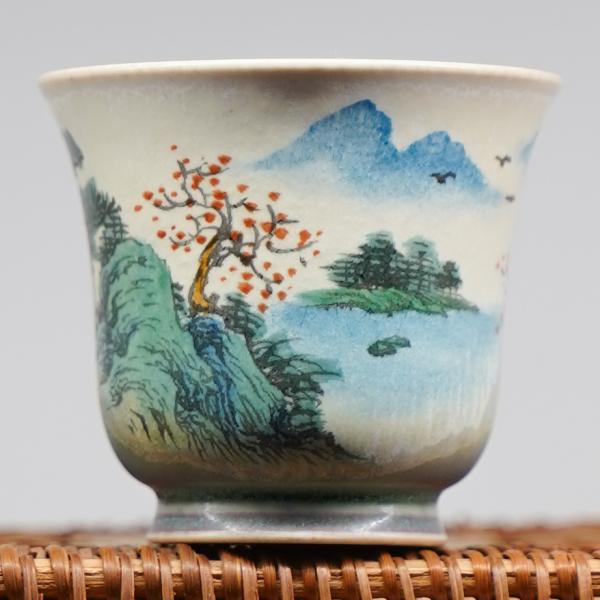 Пиала «Воды и горы 184» Цзиндэчжэнь керамика 75 мл фото