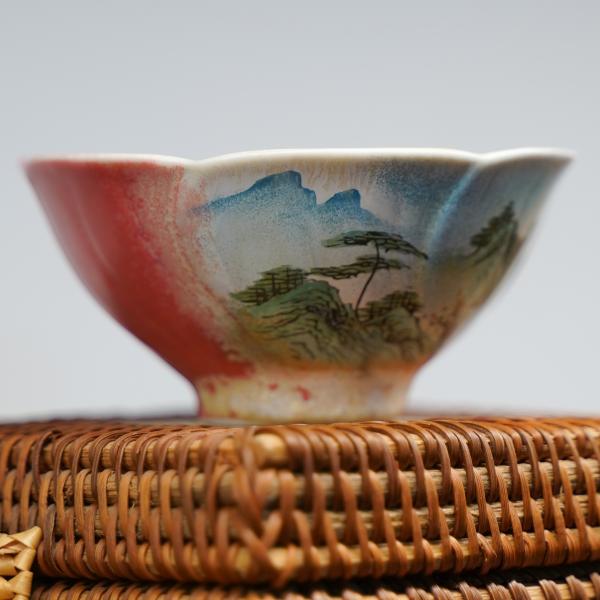 Пиала «Воды и горы 160» Цзиндэчжэнь керамика 80&nbsp;мл