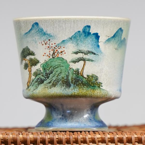Пиала «Воды и горы 177» Цзиндэчжэнь керамика 100 мл фото