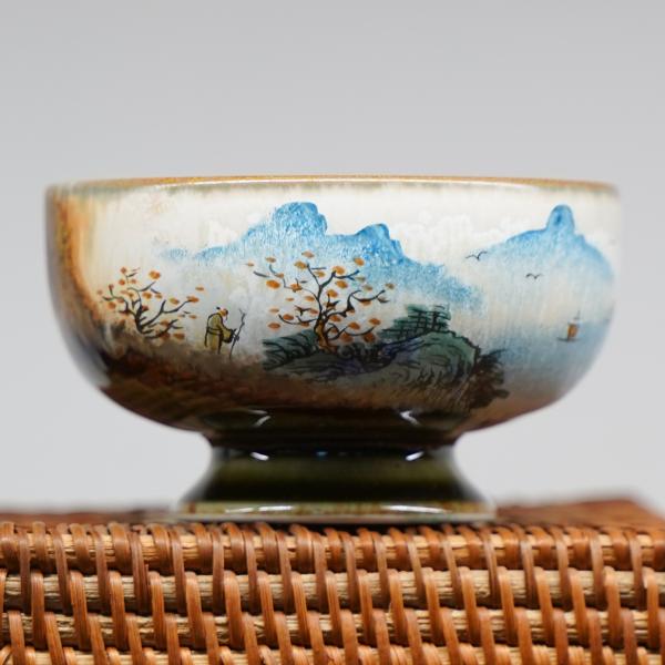 Пиала «Воды и горы 190» Цзиндэчжэнь керамика 100 мл фото