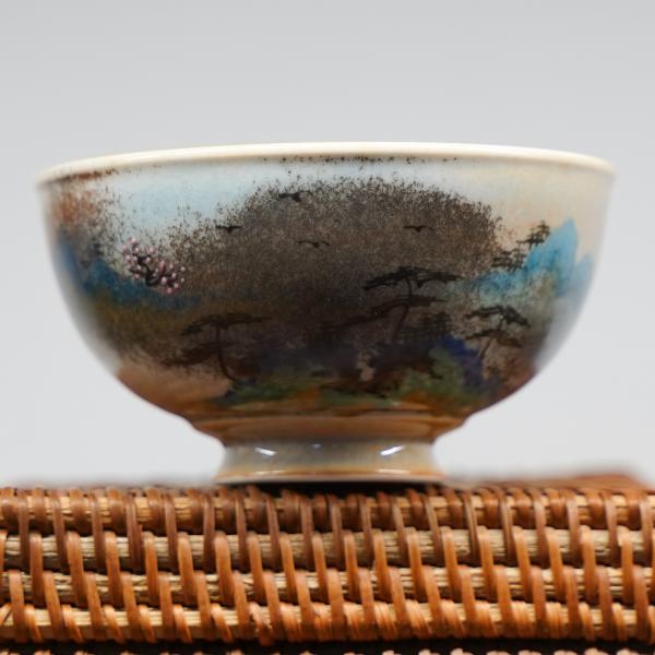 Пиала «Воды и горы 185» Цзиндэчжэнь керамика 100 мл фото