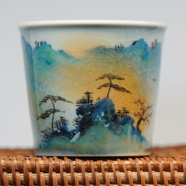 Пиала «Воды и горы 183» Цзиндэчжэнь керамика 115 мл фото