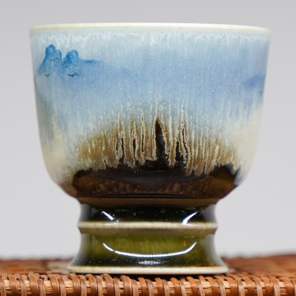 Пиала «Воды и горы 123» Цзиндэчжэнь керамика 95&nbsp;мл