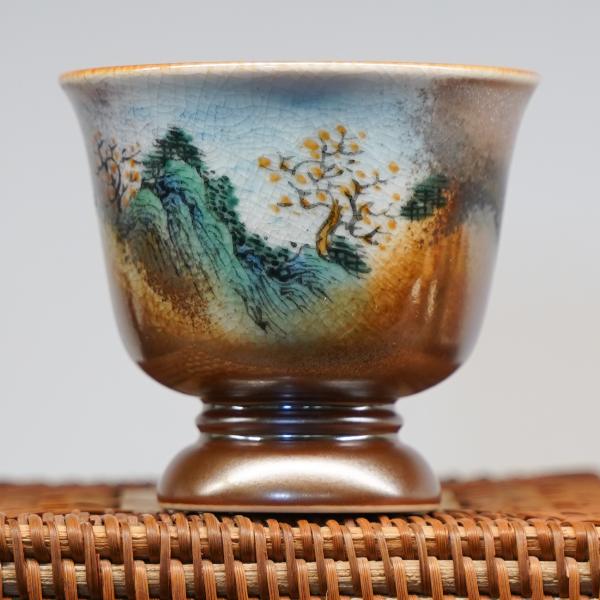 Пиала «Воды и горы 139» Цзиндэчжэнь керамика 100 мл фото