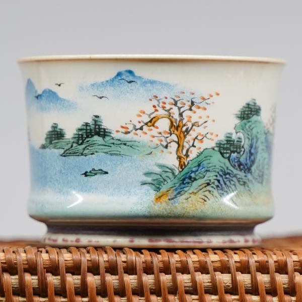 Пиала «Воды и горы 191» Цзиндэчжэнь керамика 115 мл фото