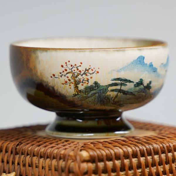 Пиала «Воды и горы 193» Цзиндэчжэнь керамика 80&nbsp;мл