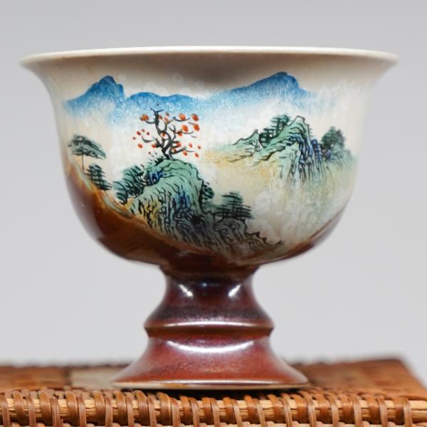 Пиала «Воды и горы 108» Цзиндэчжэнь керамика 90&nbsp;мл