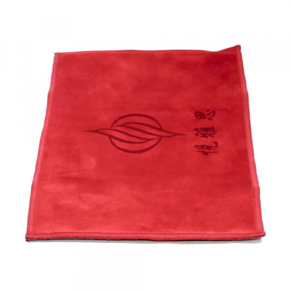 Чайное полотенце «Красные спирали» фото