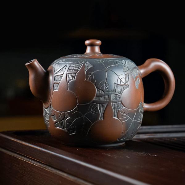 Чайник из Гуанси «Нисин Тао тыква» 310 мл фото