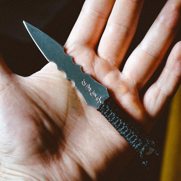 Шило (нож) для пуэра «Кунай» черный 14&nbsp;см