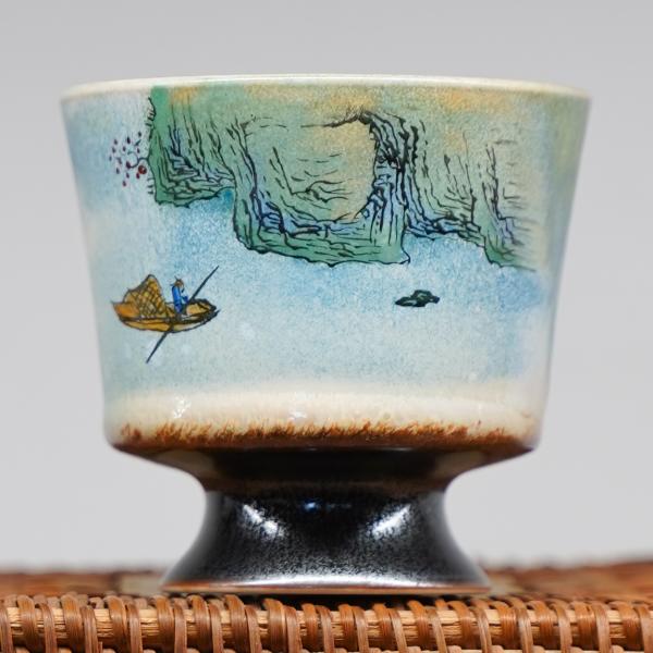 Пиала «Воды и горы 107» Цзиндэчжэнь керамика 100&nbsp;мл