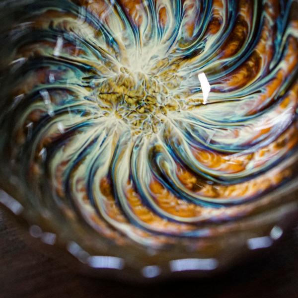 Пиала «Огненный цветок 2» керамика 120&nbsp;мл