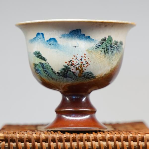 Пиала «Воды и горы 167» Цзиндэчжэнь керамика 100&nbsp;мл