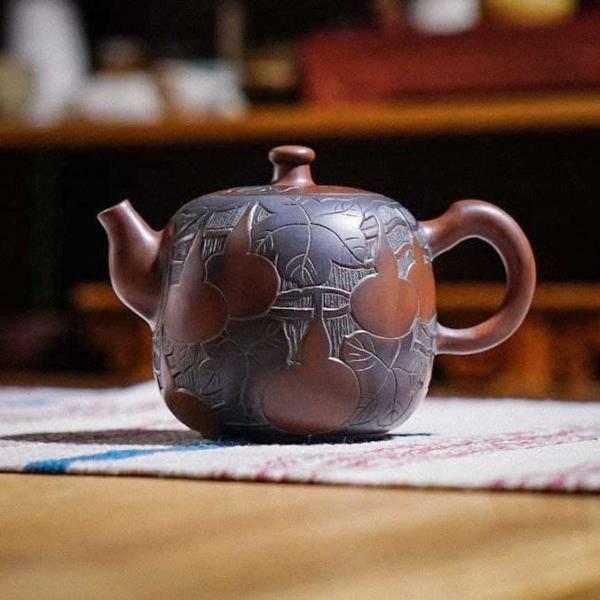 Чайник из Гуанси «Нисин Тао тыква» 310 мл фото