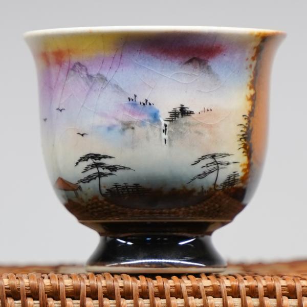 Пиала «Воды и горы 180» Цзиндэчжэнь керамика 100 мл фото