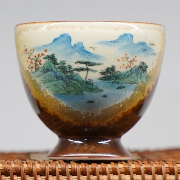 Пиала «Воды и горы 100» Цзиндэчжэнь керамика 100&nbsp;мл