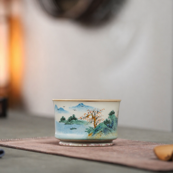 Пиала «Воды и горы 191» Цзиндэчжэнь керамика 115&nbsp;мл