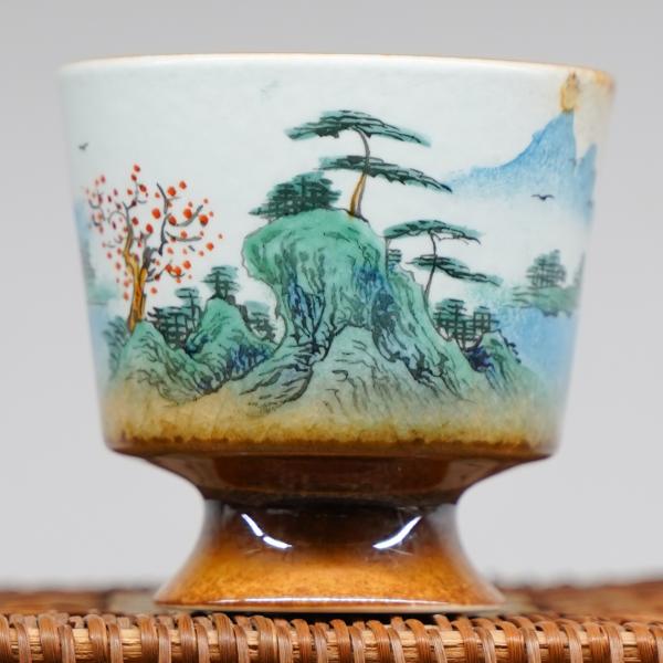 Пиала «Воды и горы 132» Цзиндэчжэнь керамика 100 мл фото