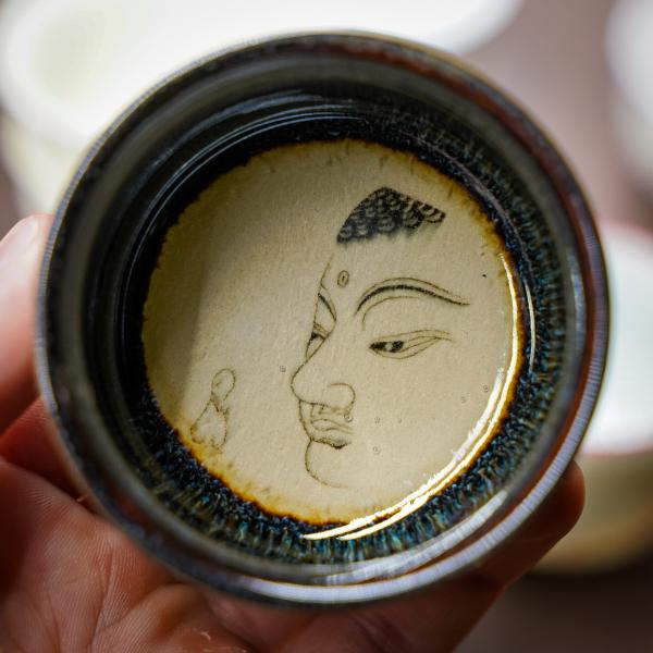 Пиала «Монах и Будда» керамика 60 мл фото