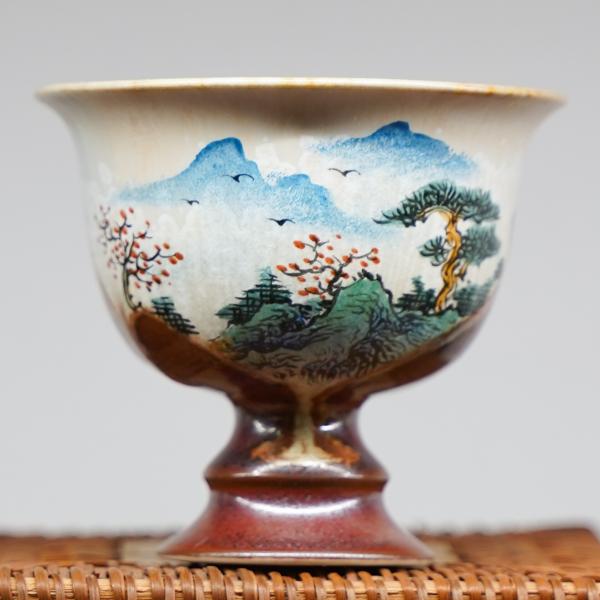 Пиала «Воды и горы 126» Цзиндэчжэнь керамика 100 мл фото