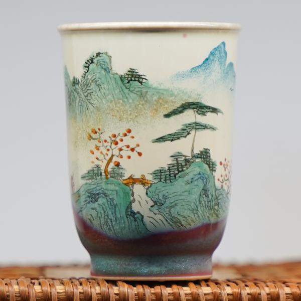 Пиала «Воды и горы 156» Цзиндэчжэнь керамика 70 мл фото