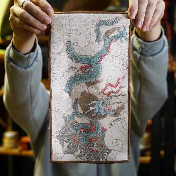 Чайное полотенце «Дракон» 15×28 см фото