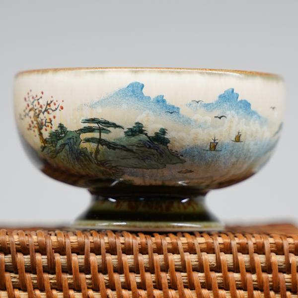 Пиала «Воды и горы 193» Цзиндэчжэнь керамика 80 мл фото