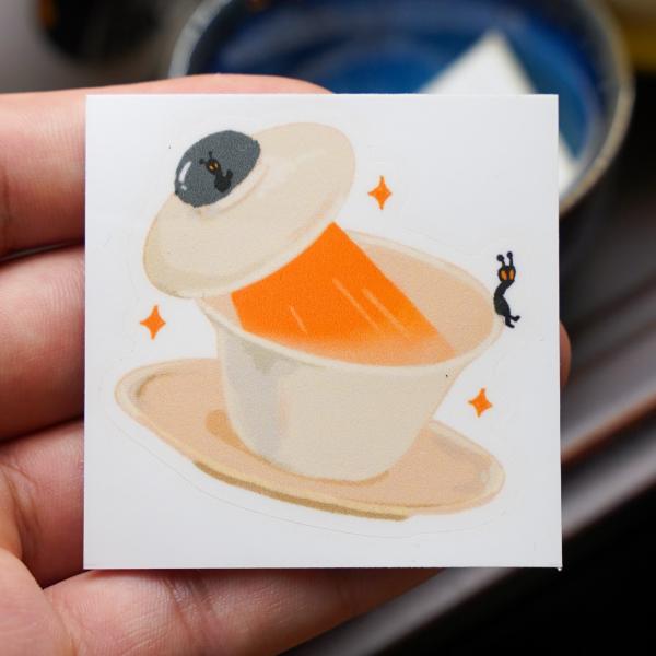 Чайный стикер № 42 «Неопознанный летающий чай» фото