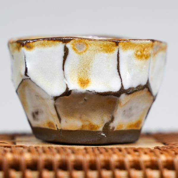 Пиала «Бело-жёлтая» керамика 35 мл фото