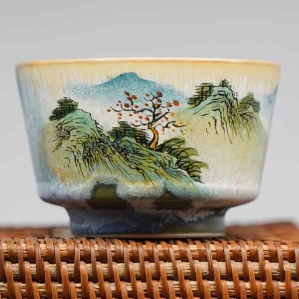 Пиала «Воды и горы 124» Цзиндэчжэнь керамика 115 мл фото
