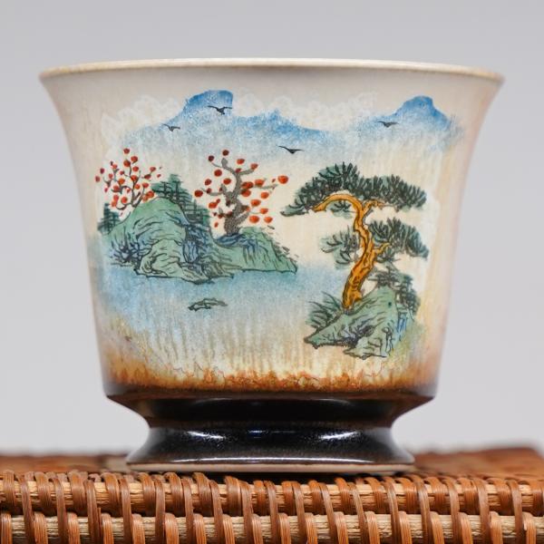 Пиала «Воды и горы 104» Цзиндэчжэнь керамика 125 мл фото