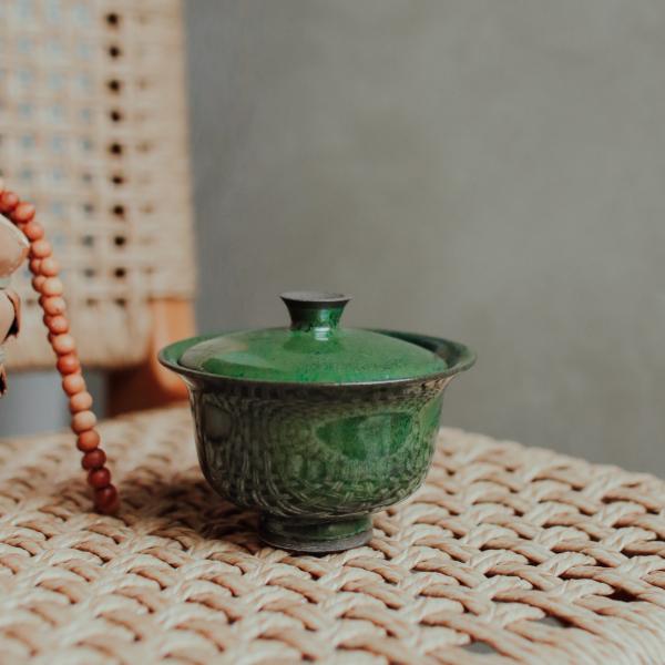 Гайвань «Тёмно-оливковая 3» керамика 195 мл фото