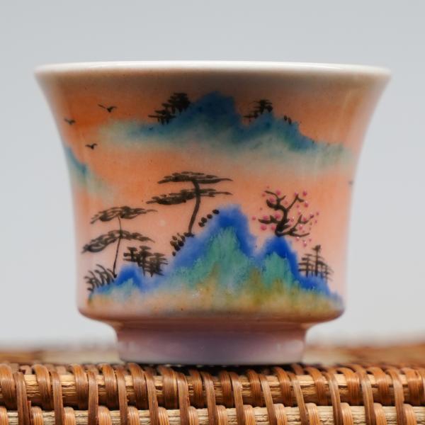 Пиала «Воды и горы 153» Цзиндэчжэнь керамика 45 мл фото
