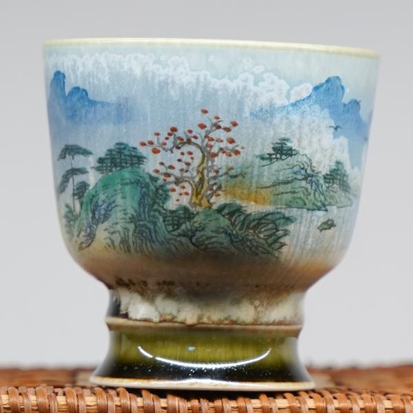 Пиала «Воды и горы 187» Цзиндэчжэнь керамика 90 мл фото