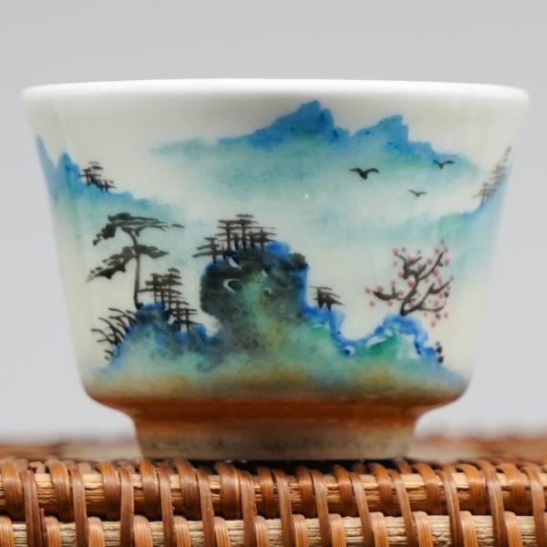 Пиала «Воды и горы 182» Цзиндэчжэнь керамика 55 мл фото