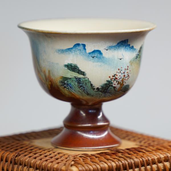 Пиала «Воды и горы 167» Цзиндэчжэнь керамика 100&nbsp;мл
