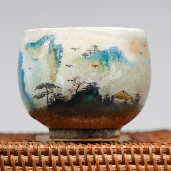 Пиала «Воды и горы 117» Цзиндэчжэнь керамика 130 мл фото