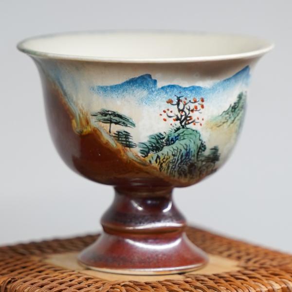 Пиала «Воды и горы 108» Цзиндэчжэнь керамика 90&nbsp;мл