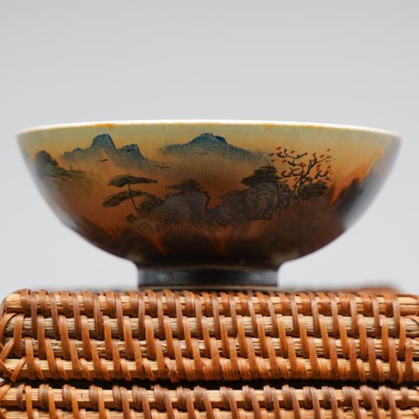 Пиала «Воды и горы 128» Цзиндэчжэнь керамика 95 мл фото