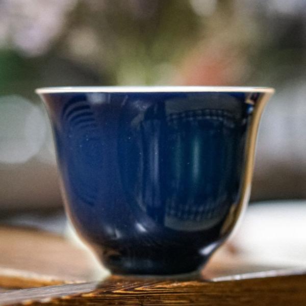 Пиала «Колокольчик темно-синий» фарфор 75 мл фото