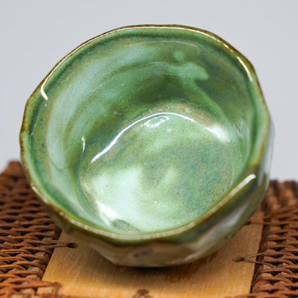 Пиала «Салатово-белая» керамика 45&nbsp;мл