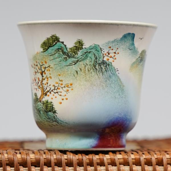 Пиала «Воды и горы 111» Цзиндэчжэнь керамика 70 мл фото