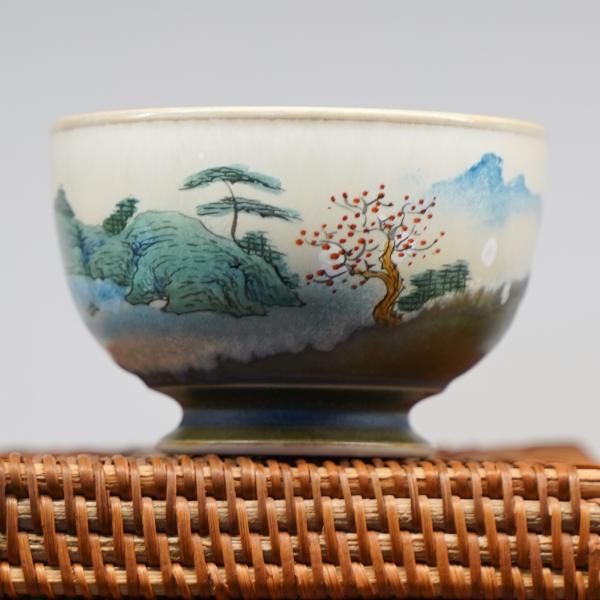 Пиала «Воды и горы 158» Цзиндэчжэнь керамика 120 мл фото